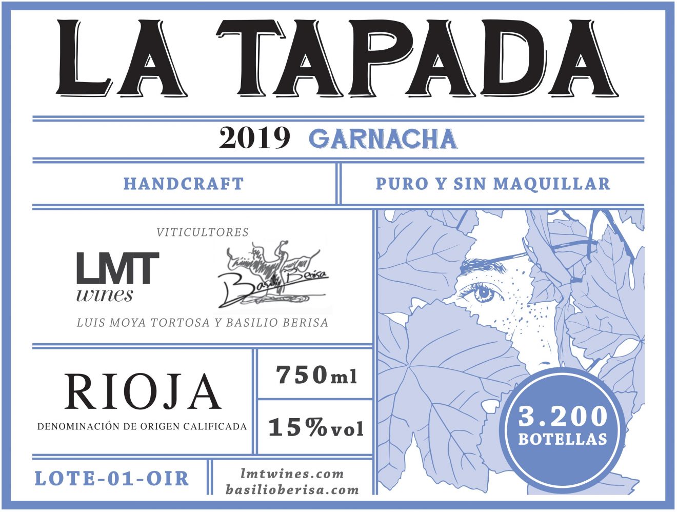 La Tapada 2019 label